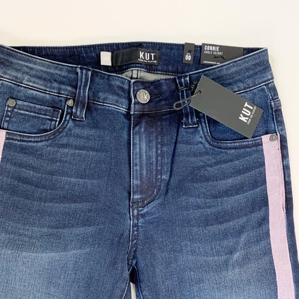 KUT FROM THE KLOTH CIGARETTE STRIPED SKINNY JEANS - Picture 12 of 15